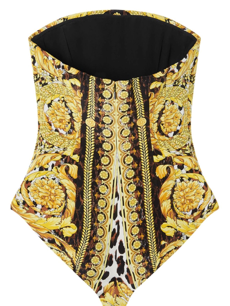 Cheap Versace silk Barocco bodysuit Wild Women 0713